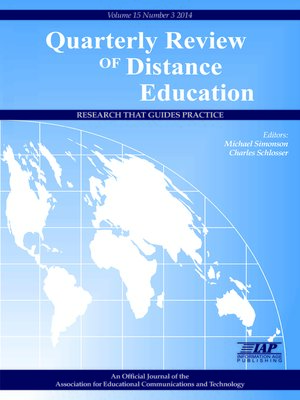 cover image of Quarterly Review of Distance Education, Volume 15, Issue 3